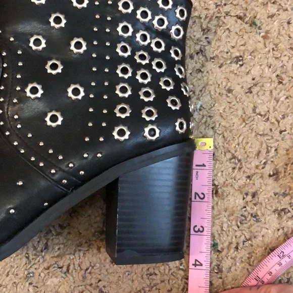 Black Grommet Boots - Picture 6 of 6